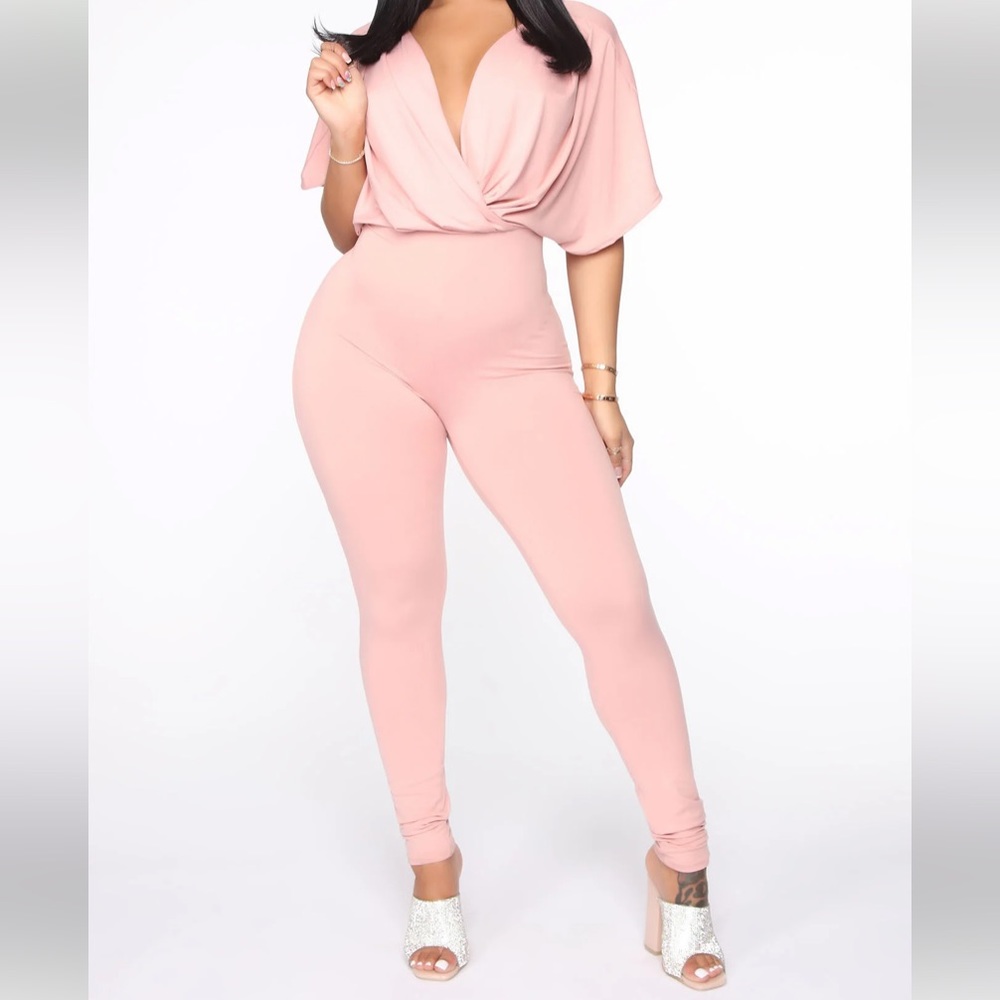 Pink FN jumpsuit